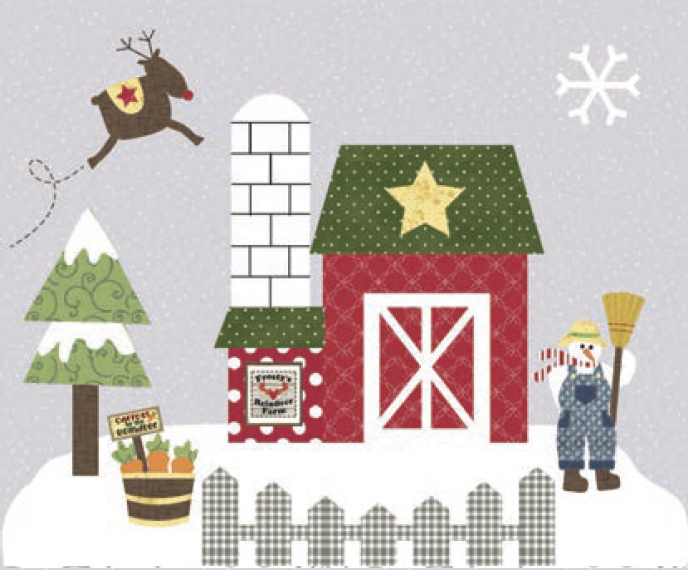 THQFROSTY-BOM5, Frosty Goes to Town, BOM-5, including fabric, pattern by The Quilt Company