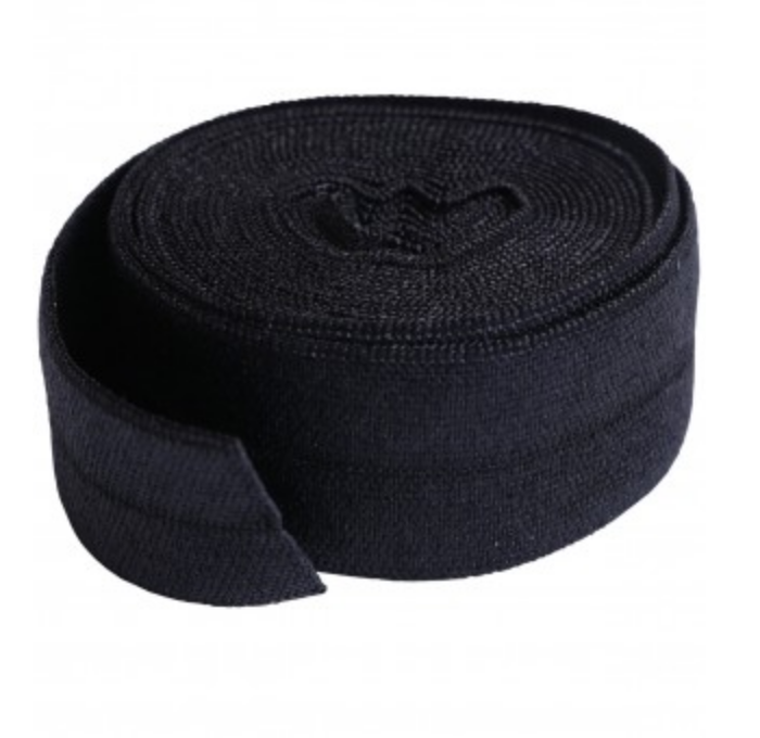SUP211-2-BLACK, Fold over Elastic Black (20mm, 2 yard package) ByAnnie