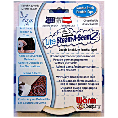 	WAC5410, Lite Steam-A-Seam 2 Fusible Web 1/2 inch Tape