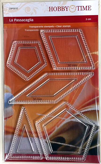 CRP0010, 5 shapes to make(part of) the quilt "Passacaglia" - Quiltstamps