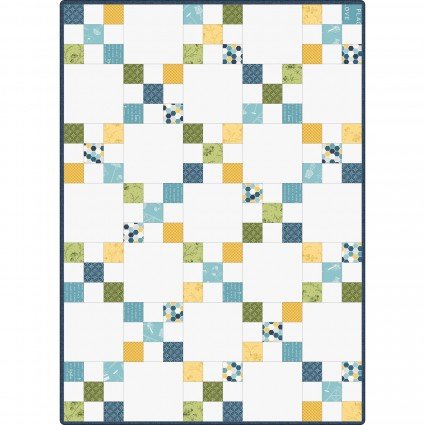 SALE! Make Yourself at Home, Pre-cut Irish Chain Quilt (30" x 42")