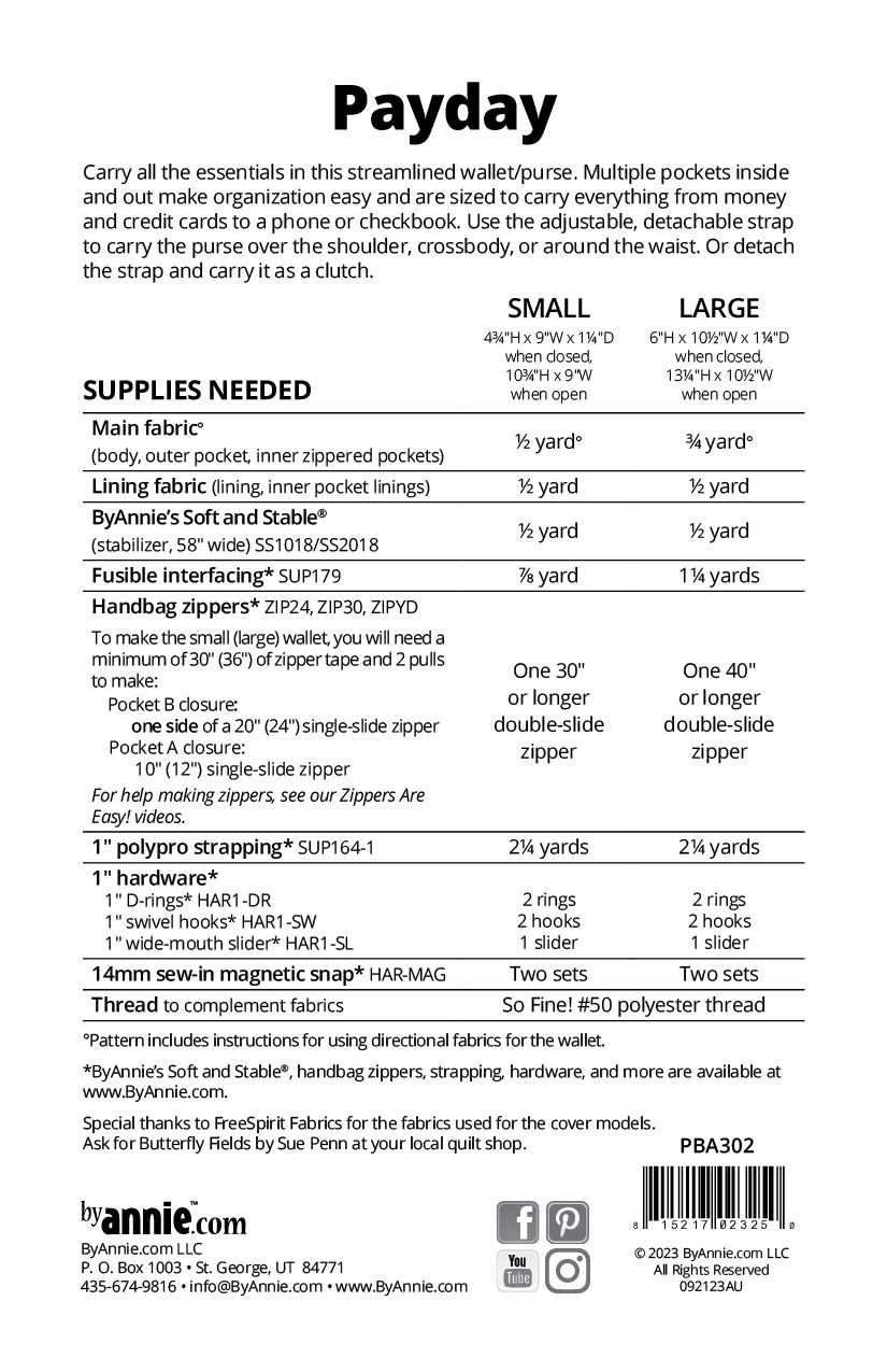 PBA302, Pay Day pattern, Byannie