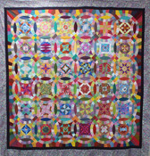 CIRCUS-M2, 36 Ring Circus Quilt Along Month #2 by JoAnne Louis. Contains Blocks #4-6.