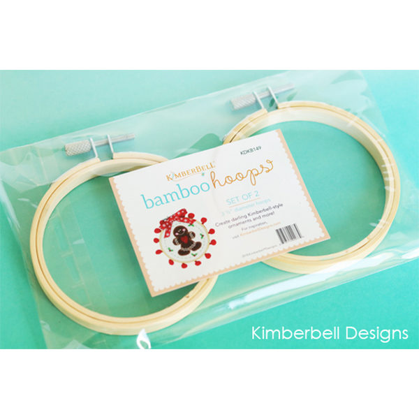 Embroidery Hoops, Bamboo, 3.5", set of 2