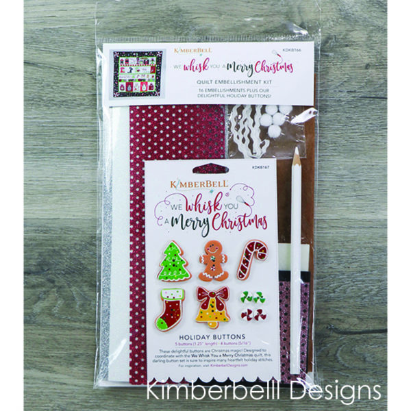 KDKB166, We Whisk You a Merry Christmas Embellishment Kit