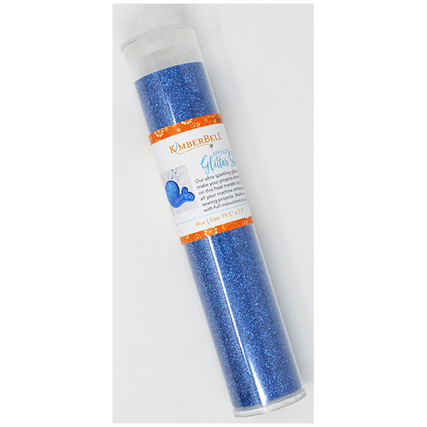 KDKB137, Applique Glitter Sheet, Blue, 19.5"x7.5"