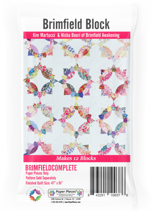 BRIMFIELD-COMPLETE, Brimfield Block, Paperpieces for 12 blocks 