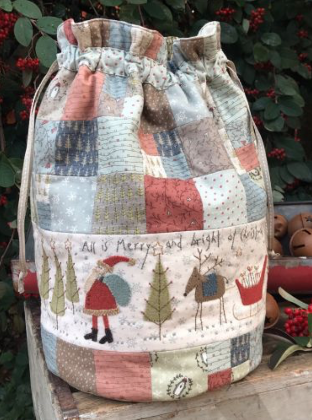 HP-P115 ALLISMERRY, All Is Merry and Bright, Christmas Bag Pattern 