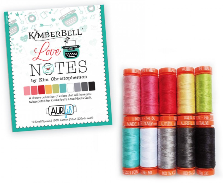 AURKC50LN10, Aurifil, Love Notes Thread Assortment,