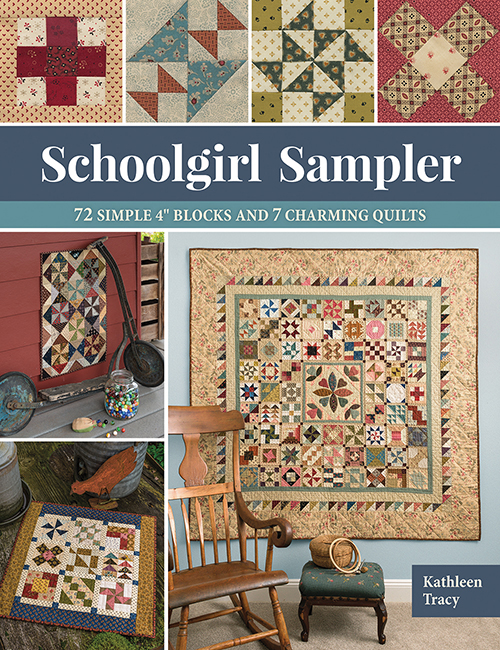 B1538, Schoolgirl Sampler - 72 Simple 4" Blocks and 7 Charming Quilts