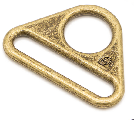 HAR1.5-TR-AB-TWO, 1-1/2" TRIANGLE RING - FLAT, SET OF TWO (Antique Brass) ByAnnie