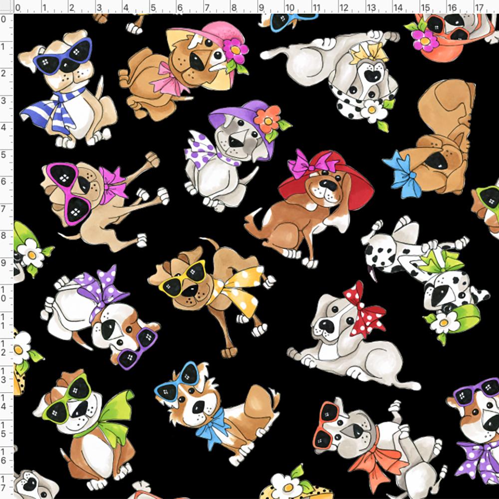 LOD692-415, Go Doggy! Fabric, by Loralie Designs, STOCK