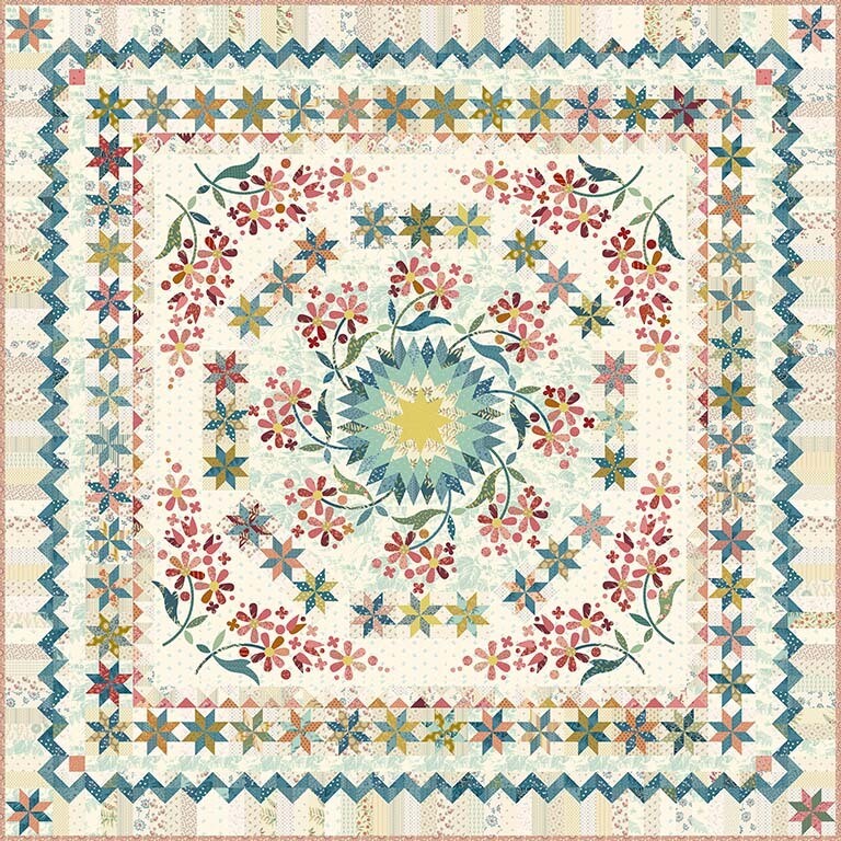 LAB0953-P, Seamstress Pattern by Edyta Sitar, Finished quilt size 79" x79" (5/21)