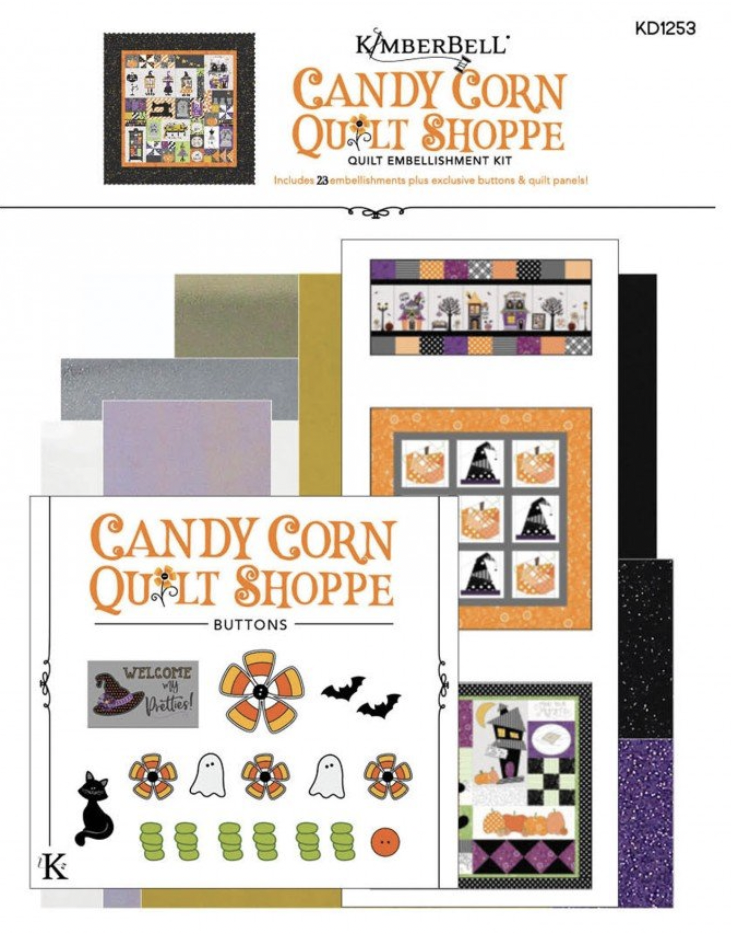 KIDKB1253, Candy Corn Quilt Shoppe Embellishment Kit