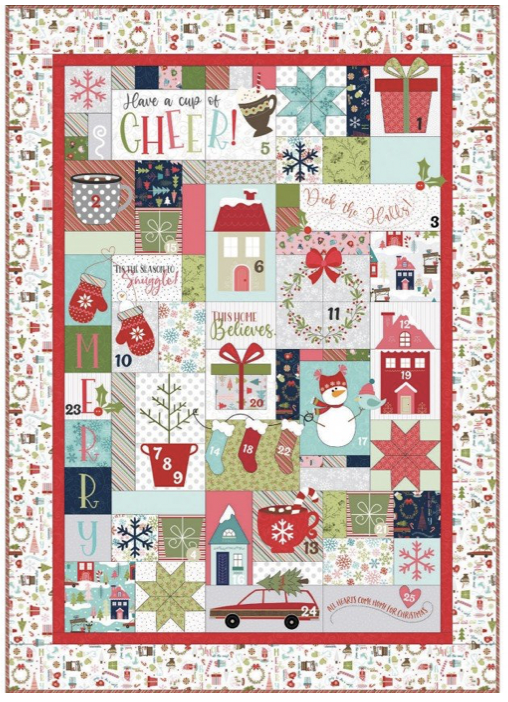 KIT-MASCUP, Cup of Cheer Advent Quilt Kit (Original Maywood Studio Fabrics only) by Kimberbell Design (expected 06/22)