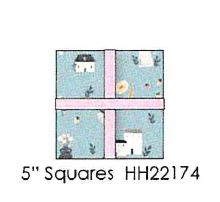 CP-HH22174, 5" Squares House and Home  by Poppie Cotton, 42 prints  (06/2022)
