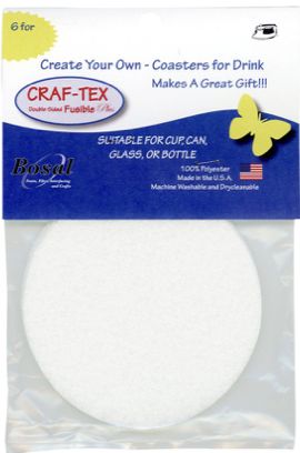 BOS437-6, Craf-Tex Round Coasters pack of 6