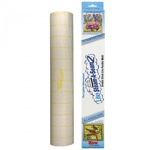 WAC5437, Lite Steam-A-Seam 2, Double Stick Fusible Web - 18" x 3 yds