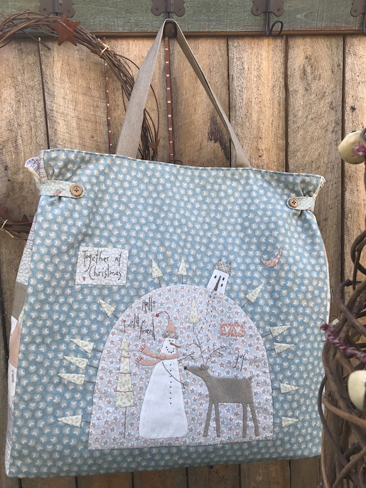 Together At Christmas Carpet Bag, by Anni Downs (Hatched and Patched)