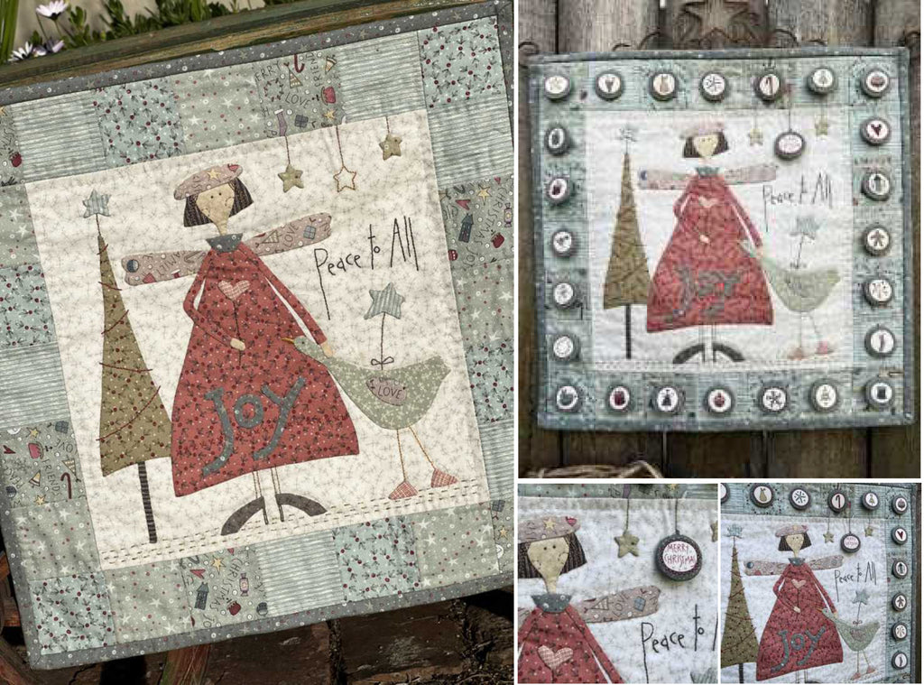 Peace and Joy Wallhanging, by Anni Downs (Hatched and Patched)