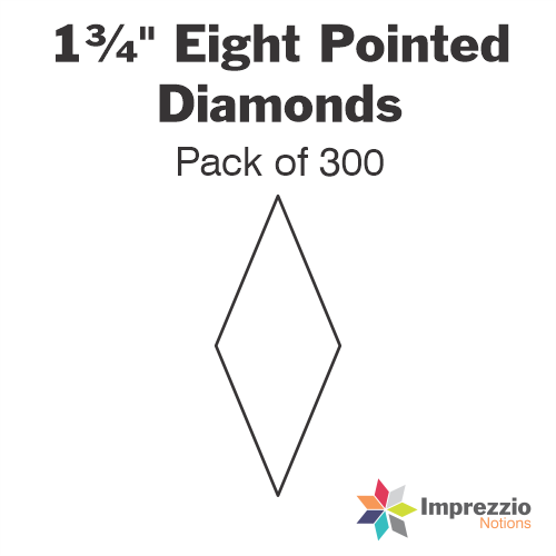 1¾" Eight Pointed Diamond Papers - Pack of 300