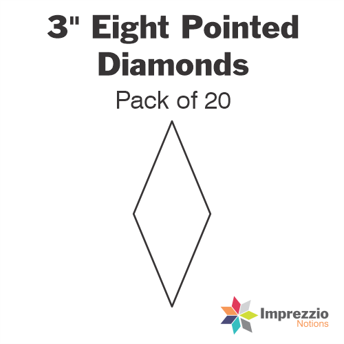 3" Eight Pointed Diamond Papers - Pack of 20