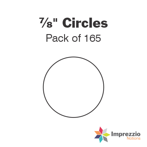 ⅞" Circle Papers - Pack of 165