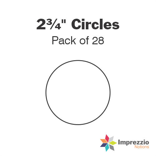 2¾" Circle Papers - Pack of 28