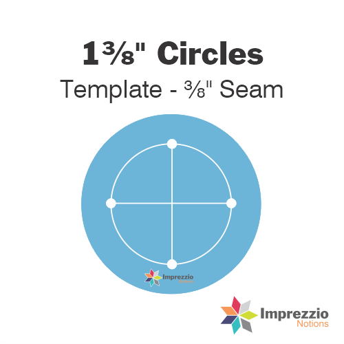 1⅜" Circle Template - ⅜" Seam