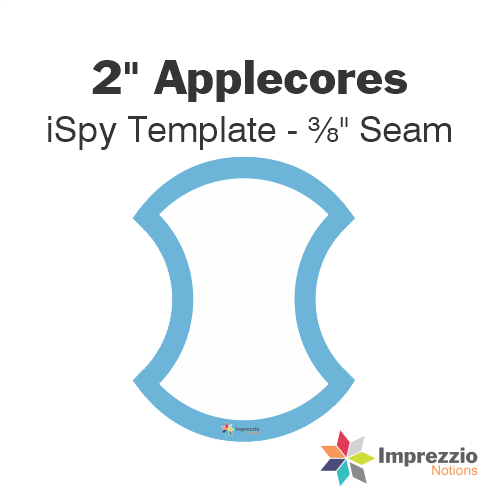 2" Applecore iSpy Template - ⅜" Seam