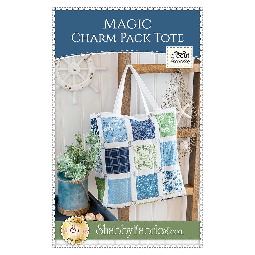 PAT1390, Magic Charm Pack Tote Bag Pattern by Shabby Fabrics Patterns