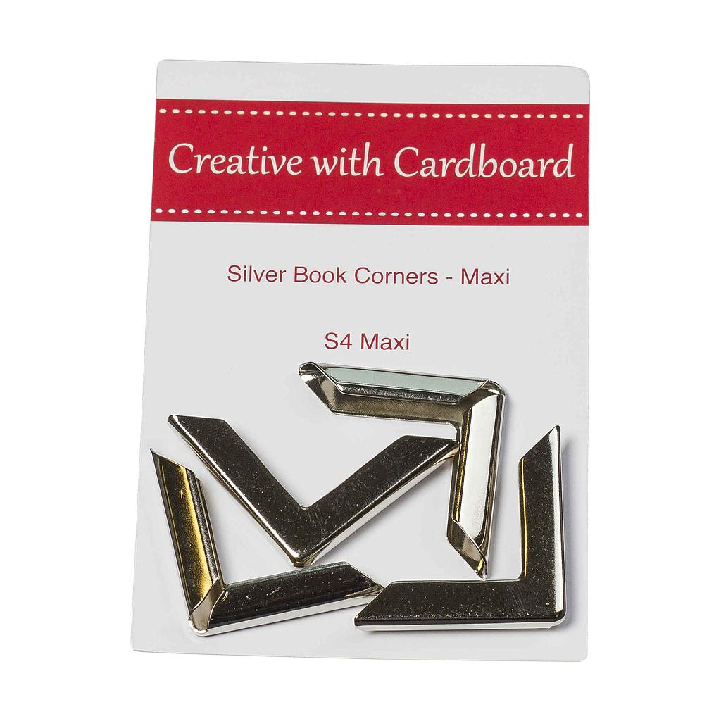 CWC-S4 Maxi, 4 Silver Book Corners Large
