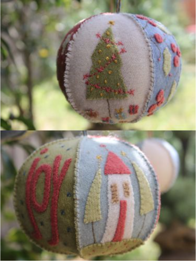 Joyful Christmas Bauble - Pattern