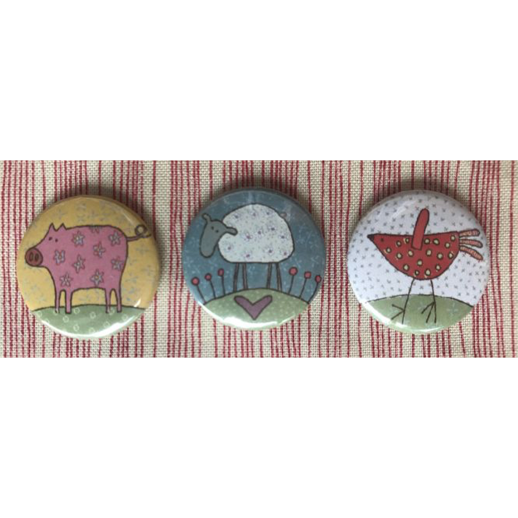 HP-GG01, Magnets, Set of 3 - Farm by Anni Downs