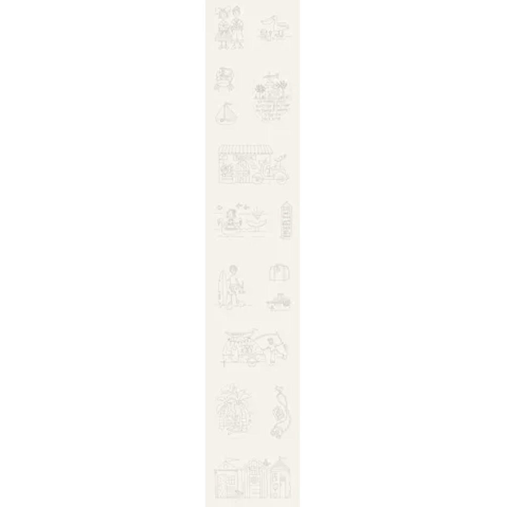 DV6126-PANEL, Sunkissed Sojourn Stitchery Panel  (25 x 140  cm)