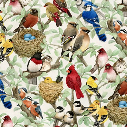 ELS4320-CRE, Beautiful Birds, by Elizabeth's Studio