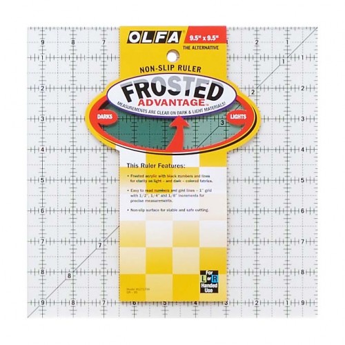 OLFA Frosted Quiltruler (9.5"x9.5")