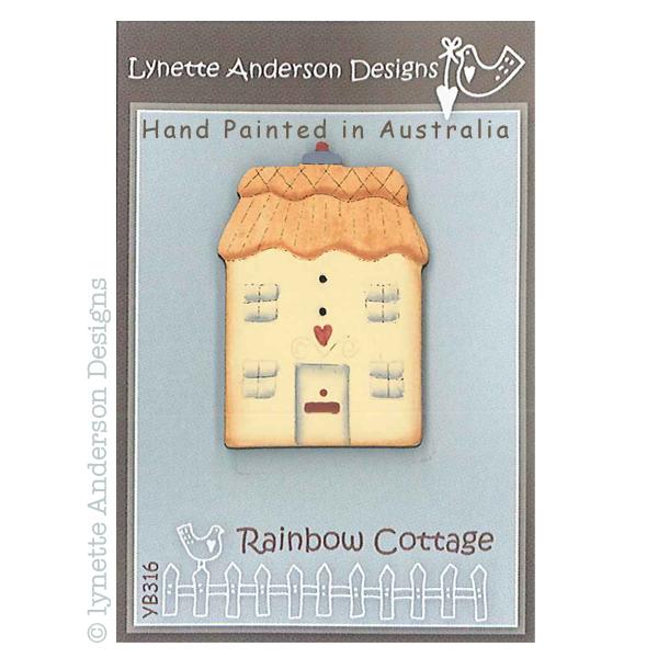 LA-YB316, Button Pack,  Rainbow Cottage - Hand painted Wood