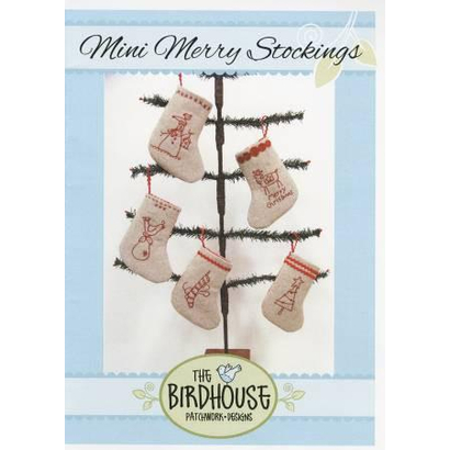 TBH-D223, Mini Merry Christmas Stockings Pattern