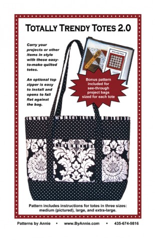 PBA112-2, Pattern, Totally Trendy Totes 2.0 (English) ByAnnie