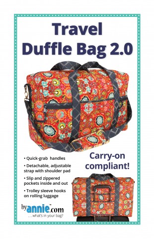 PBA203-2, Pattern, Travel Duffle Bag 2.0 (English) ByAnnie