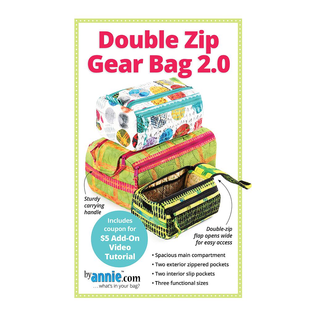 PBA257-2, Pattern, Double Zip Gear Bag 2.0 (English) ByAnnie