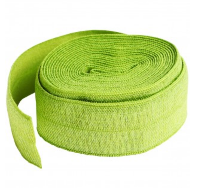 SUP211-2-APPLE GREEN, Fold over Elastic Apple Green (20mm, 2 yard package) ByAnnie