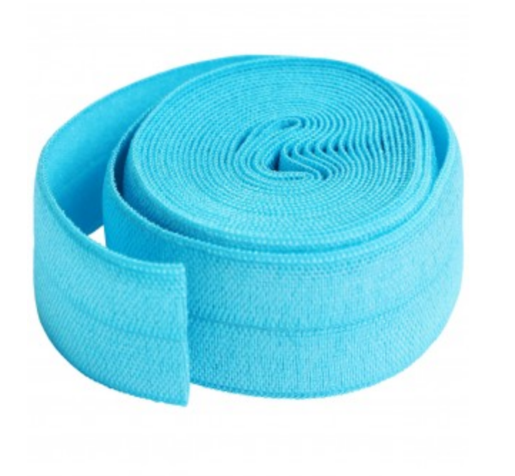 SUP211-2-PARROT BLUE, Fold over Elastic Parrot Blue (20mm, 2 yard package) ByAnnie