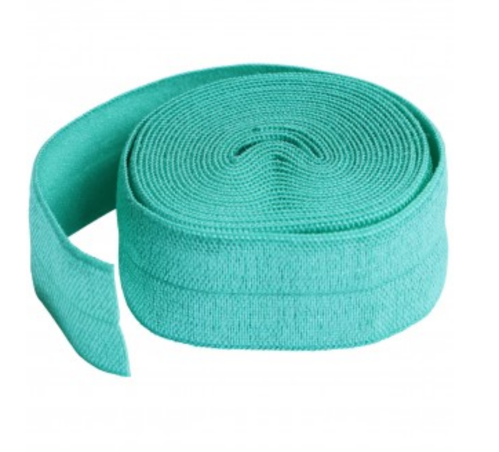 SUP211-2-TURQUOISE, Fold over Elastic Turquoise (20mm, 2 yard package) ByAnnie