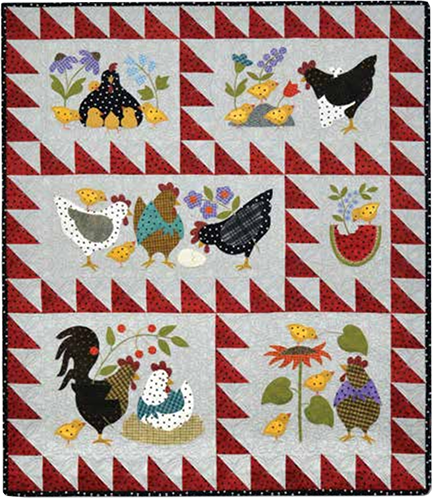 Pattern, Set (6 in total) Here a Chick, There a Chick, by Bonnie Sullivan (English)