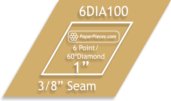 ACR6DIA100, 1" 6-Point Acrylic Diamond