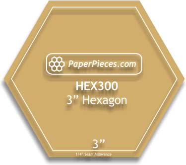 3" Acrylic Hexagon