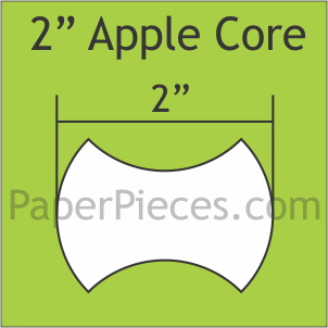 2" Applecore, 50 Pieces