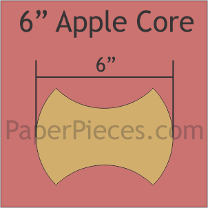 6" Applecore, 24 Pieces